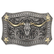 Load image into Gallery viewer, Western Longhorn Crest Belt Buckle