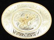Load image into Gallery viewer, Classic Silver Oval Belt Buckle - Choose Your Figure!