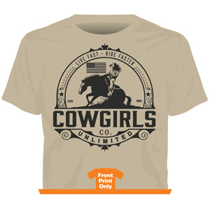 "Live Fast" Western Cowgirls Unlimited T-Shirt