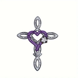 Horseshoe Cross with Heart Wall Decor - Choose From 3 Colors!