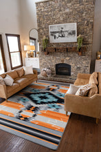 Load image into Gallery viewer, &quot;Radio Waves - Fire&quot; Area Rugs - Choose from 6 Sizes!