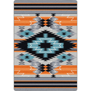 "Radio Waves - Fire" Area Rugs - Choose from 6 Sizes!