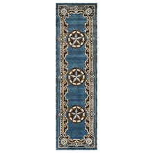 Load image into Gallery viewer, Texas Star Blue Rug Collection - 6 Sizes to Choose From!