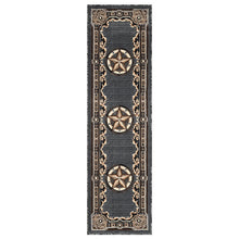 Load image into Gallery viewer, Texas Star Gray Rug Collection - 6 Sizes to Choose From!