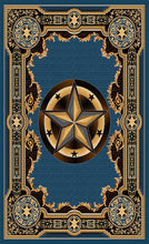 Load image into Gallery viewer, Texas Star Blue Rug Collection - 6 Sizes to Choose From!