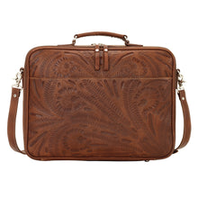 Load image into Gallery viewer, (AW8565910) "Retro Romance\ Western Leather Laptop Briefcase by American West