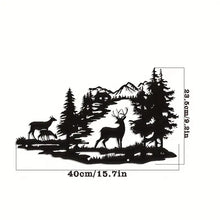Load image into Gallery viewer, Deer Family Metal Art - 15.75&quot; Wide