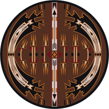 Load image into Gallery viewer, "Horse Thieves - Brown" Area Rugs - Choose from 7 Sizes!