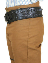 Load image into Gallery viewer, Hand Tooled Leather Gun Belt with Single Holster - .45 Caliber