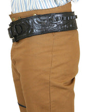 Load image into Gallery viewer, Hand Tooled Leather Gun Belt with Single Holster - .22 Caliber