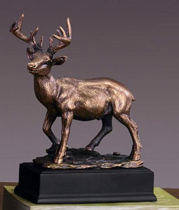 Western Whitetail Deer Sculpture - 9"