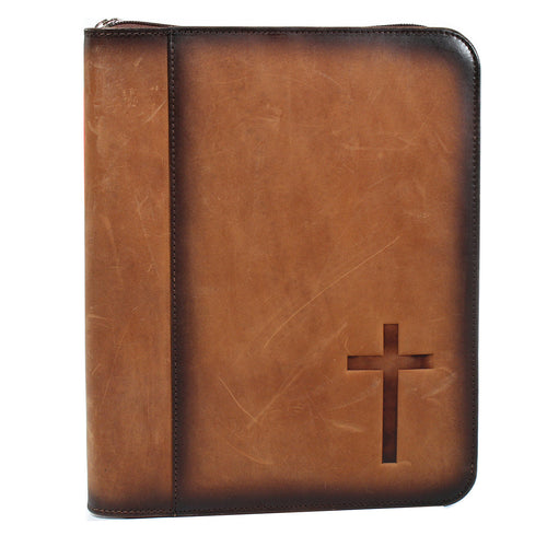 Western Bible Cover Stained Brown
