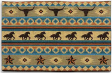 Load image into Gallery viewer, "Austin" Western Jacquard Placemat - 13" x 9"