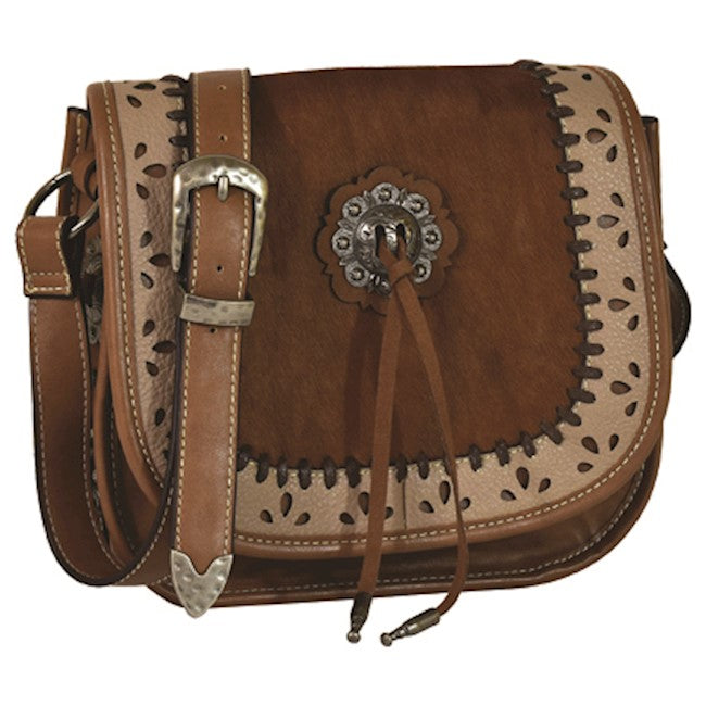 Justin Crossbody Purse with HairOn and Concho Wild West Living