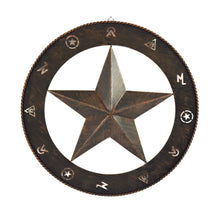 Load image into Gallery viewer, &quot;Barn Star&quot; Rustic Metal Wall Art - 15&quot; Round