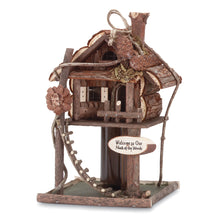 Load image into Gallery viewer, Log Cabin Birdhouse