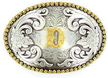 Load image into Gallery viewer, Choose Your Initial Oval Belt Buckle