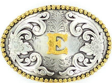 Load image into Gallery viewer, Choose Your Initial Oval Belt Buckle