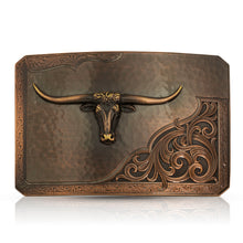 Load image into Gallery viewer, Rough Out with Longhorn Belt Buckle - Made in the USA!