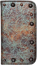 Load image into Gallery viewer, (3DB-PH905) Western Turquoise &amp; Brown Cell Phone Case/Wallet for Samsung Galaxy S5