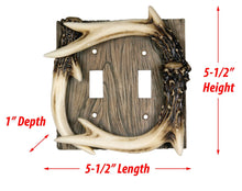 Load image into Gallery viewer, Antler Double Switch Cover