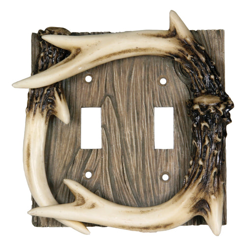 Antler Double Switch Cover