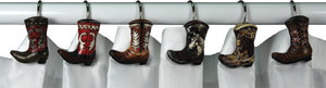 Shower Curtain Hooks - Cowboy Boot