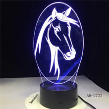 Load image into Gallery viewer, Horse Night Light with 6 Changing Colors