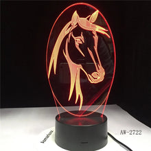 Load image into Gallery viewer, Horse Night Light with 6 Changing Colors
