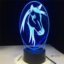 Load image into Gallery viewer, Horse Night Light with 6 Changing Colors
