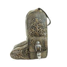 Load image into Gallery viewer, "Retro Romance" Western Leather Boot Bag - Choose From 2 Colors!