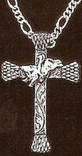Load image into Gallery viewer, Western Bull Rider Horseshoe Nail Cross Necklace