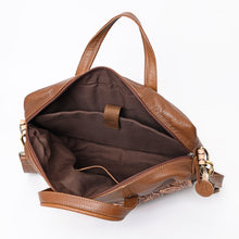 Load image into Gallery viewer, Western Genuine Oil Calf Leather Messenger Bag/ Laptop Briefcase - Choose From 2 Colors!