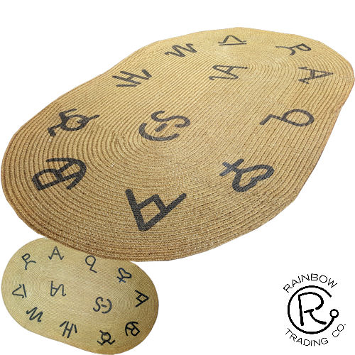 Western Brands Jute Bath Rug 30" x 48" Wild West Living