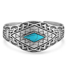 Load image into Gallery viewer, Blanket Turquoise Western Cuff Bracelet