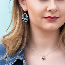 Load image into Gallery viewer, River of Lights Half Basket Earrings