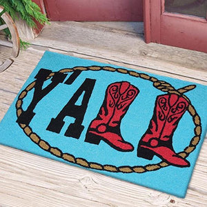 "Y'All Boots" Western Accent Rug