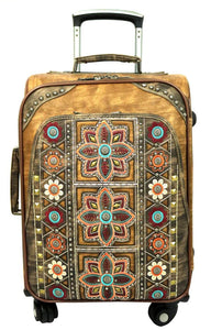 Western Embroidered Carry-On Luggage