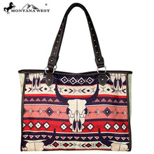 Load image into Gallery viewer, Steer Head Painting Canvas Tote Bag - Tan