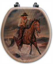 Load image into Gallery viewer, &quot;The Crossing&quot; Western Toilet Seat