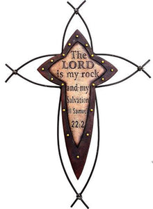 "Lord is my Rock" Wall Cross