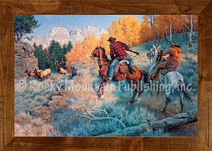 "Right Place, Right Time"  Western Giclee Canvas Print (Choose Size)