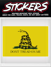 Load image into Gallery viewer, Don&#39;t Tread On Me Sticker (5-1/2&quot; x 3-1/2&quot;)