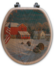 Load image into Gallery viewer, &quot;The Good Old Barn&quot; Oak Toilet Seat