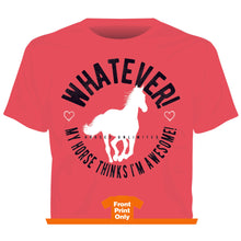 Load image into Gallery viewer, &quot;Whatever&quot; Horses Unlimited Western T-Shirt