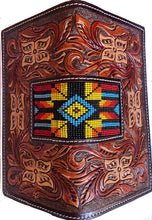 Load image into Gallery viewer, Twisted X Tan Tooled Rodeo Wallet Hand Painted with Beads