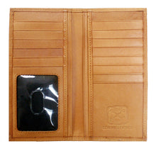 Load image into Gallery viewer, Twisted-X Western Floral Tan Tooled Rodeo Wallet