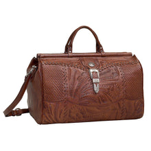 Load image into Gallery viewer, (AW8565739) "Retro Romance" Western Leather Duffel Bag by American West