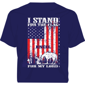 "Kneel for my Lord" Western Faith  T-Shirt