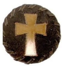 Load image into Gallery viewer, Western Cowhide Coaster - 5"